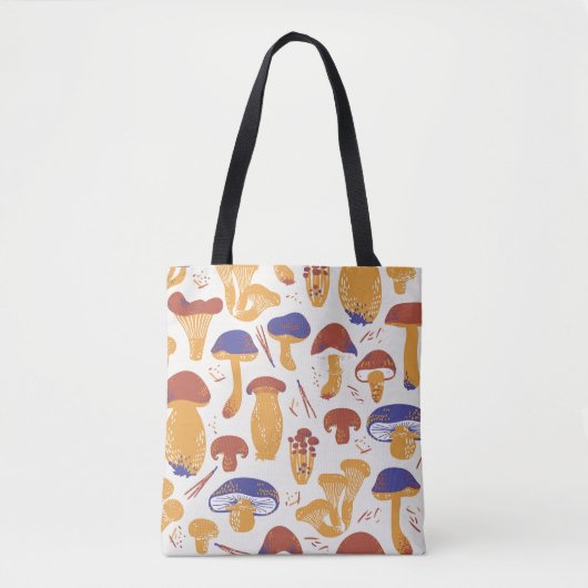  eetbare paddenstoelen Illustratie Tote Bag (Voorkant)