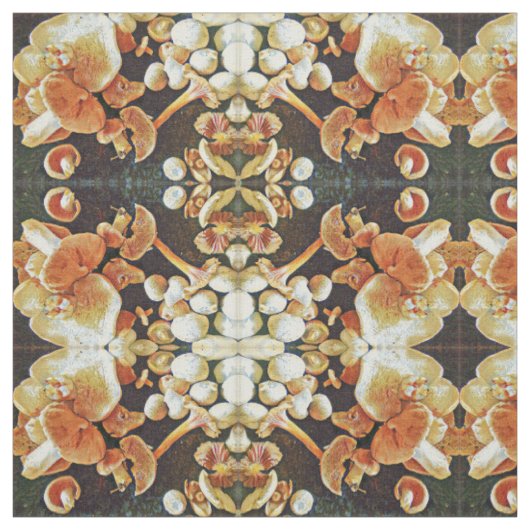 Eetbare paddenstoelen Kaleidoscoop Stof (Swatch)