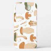 Eetbare paddenstoelen Linocut  Patroon Case-Mate iPhone Case (Achterkant)