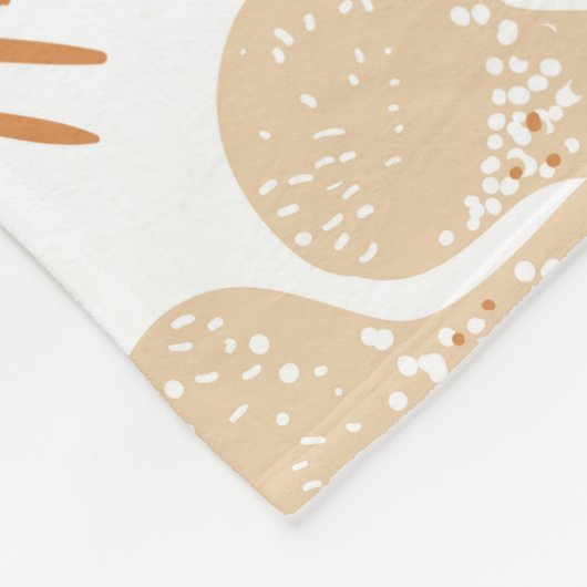 Eetbare paddenstoelen Linocut  Patroon Fleece Deken (Hoek)