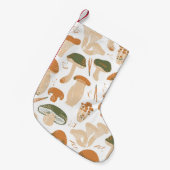 Eetbare paddenstoelen Linocut  Patroon Kleine Kerstsok (Voorkant (Hangend))