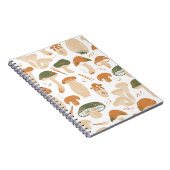 Eetbare paddenstoelen Linocut Patroon Notitieboek (Rechterzijde)