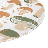 Eetbare paddenstoelen Linocut Patroon Snijplank (Hoek)