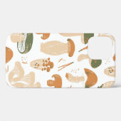 Eetbare paddenstoelen naadloos. Linocut oude bril Case-Mate iPhone Case (Achterkant (horizontaal))