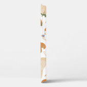 Eetbare paddenstoelen naadloos. Linocut oude bril Case-Mate iPhone Case (Achterkant / Links)