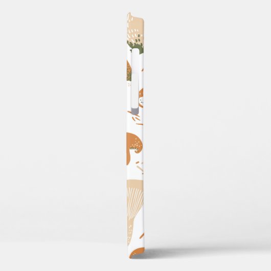 Eetbare paddenstoelen naadloos. Linocut oude bril Case-Mate iPhone Case (Achterkant / Links)