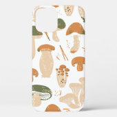 Eetbare paddenstoelen naadloos. Linocut oude bril Case-Mate iPhone Case (Achterkant)