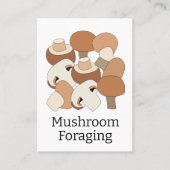Eetbare Paddenstoelen Zoeken Professioneel Visitekaartje (Voorkant)