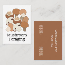 Eetbare Paddenstoelen Zoeken Professioneel Visitekaartje