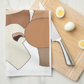 Eetbare Paddenstoelenzoeker Mycoloog Chef Theedoek (Quarter Fold)