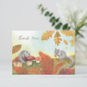 Eetbare puinhoop (Glis glis) in de Natuur Bedankkaart (Staand voorkant)