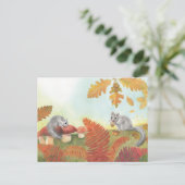 Eetbare puinhoop (Glis glis) in de Natuur Briefkaart (Staand voorkant)