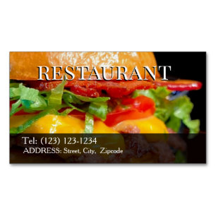 eetbare restaurant zakelijke kaart magnetisch visitekaartje