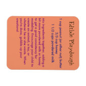 Eetbare speeldeegmagneet magneet (Horizontaal)