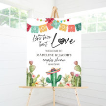 Eetbare Taco Over Love Welkom Bord Koppels Show