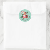 Eetbare warme wensen Gengherbrood koekje Ronde Sticker (Tas)