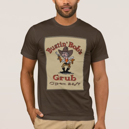Eetcafé van Bustin' Bob T-shirt (Voorkant)