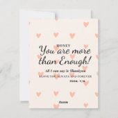 Eetdate op Valentijnsdag Feestdagenkaart (Achterkant)