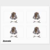 Eetdun Rechthoekige Sticker (Vel)