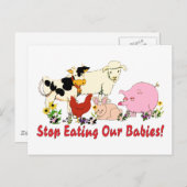 Eetende baby's briefkaart (Voorkant / Achterkant)