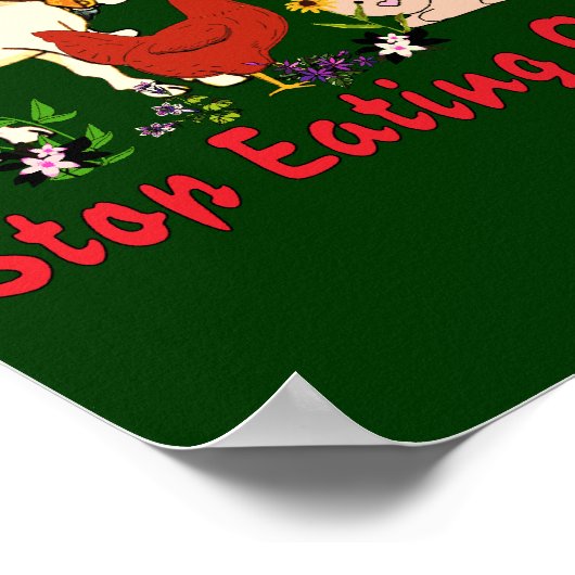 Eetende baby's poster (Hoek)