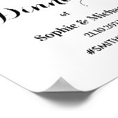 Eetfuif Zwart Wit Welkom Poster (Hoek)