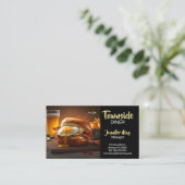 Eetgelegenheid Kip Bacon Eier Burger Restaurant  Visitekaartje (Staand voorkant)