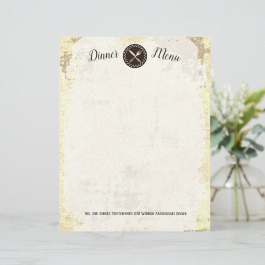 Eetgereedschap  cateringmenu boekenkop (Staand voorkant)