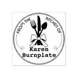 Eetgerei boog culinair uit de keuken van rubberstempel