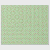 Eetgrage Kerstkransen | Aanpasbare Kleur Feest Cadeaupapier (Vlak)
