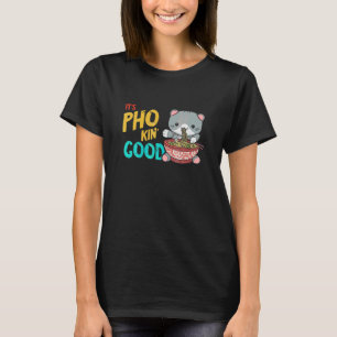 Eetgrap Goede Kat Vietnamees Eten Pho Kom Aziatisc T-shirt
