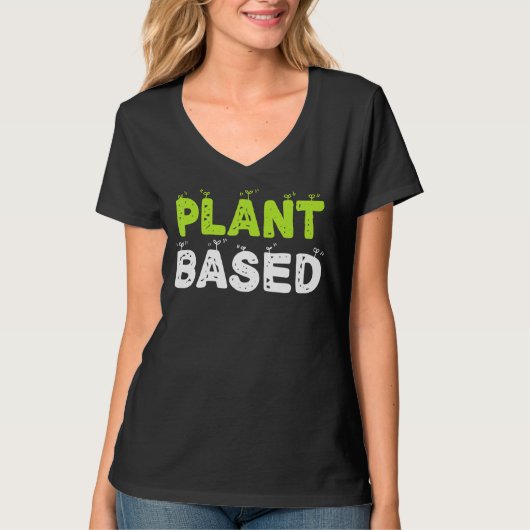 Eetgroenten op basis van plant Vegetarian T-shirt (Voorkant)