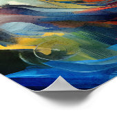 "Eetherisch ontwaken - Abstracte Soul Art" Poster (Hoek)