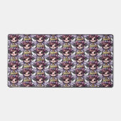 Eetherische Angelic Chibi - engel, halo, bloemen Bureaumat (Voorkant)