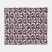 Eetherische Angelic Chibi - engel, halo, bloemen Fleece Deken (Voorkant (Horizontaal))