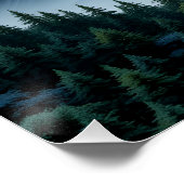 Eetherische berg Vista Perfect Poster (Hoek)