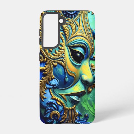 Eetherische beschermer: fusie van elementen samsung galaxy hoesje (Achterkant)