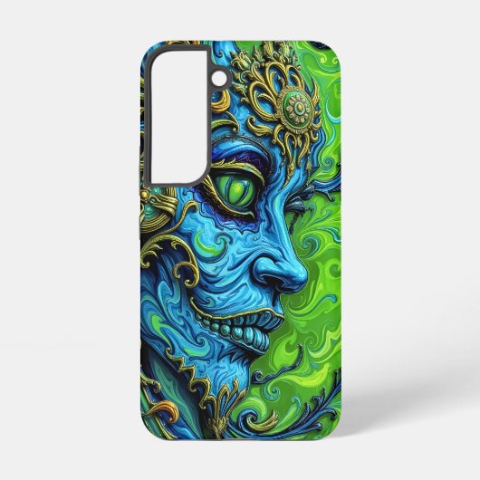 Eetherische beschermer: fusie van elementen samsung galaxy hoesje (Achterkant)