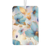 Eetherische Blauwe Bloemen in Zachte Pastels Alcoh Luchtverfrisser (Achterkant)