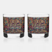 Eetherische blauwe "Kroniek van de Ouden" Rocks Gl Whisky Glas (Rechts)