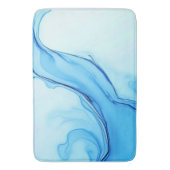 Eetherische blauwe vloeibare kunst wervelt badmat (Voorkant Verticaal)