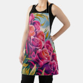 Eetherische bloei: Abstracte Waterverf Roos Symfon Schort (Insitu)