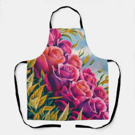 Eetherische bloei: Abstracte Waterverf Roos Symfon Schort