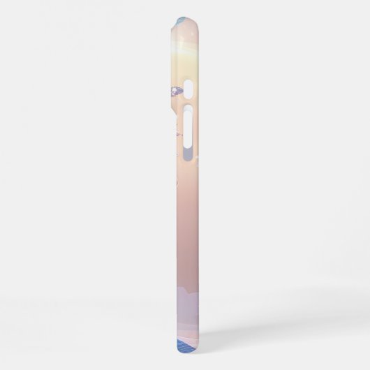 Eetherische bloei: een dromerige bloemenfantasie iPhone hoesje (Linkerkant)