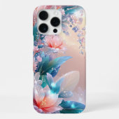Eetherische bloei: een dromerige bloemenfantasie iPhone hoesje (Achterkant)