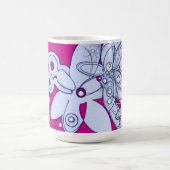 Eetherische bloei op Crimson Void Koffiemok (Center)