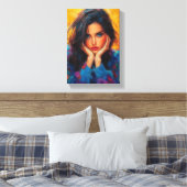 Eetherische bloemen schoonheid - Zachte Dromerige  Canvas Afdruk (Insitu (Slaapkamer))