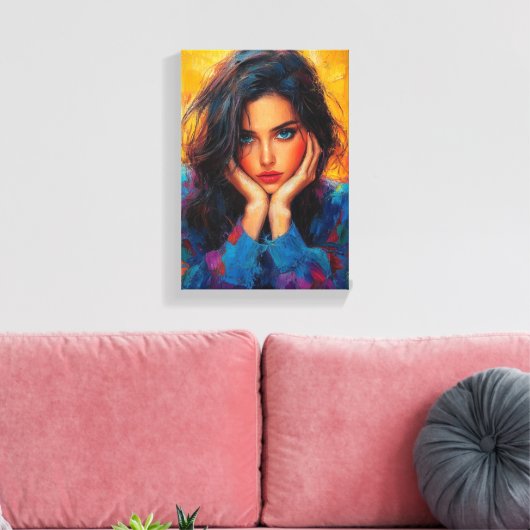 Eetherische bloemen schoonheid - Zachte Dromerige  Canvas Afdruk (Insitu (Woonkamer))