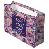 Eetherische Bloom Moederdag Gift Bag Groot Cadeauzakje (Voorkant Gekanteld)