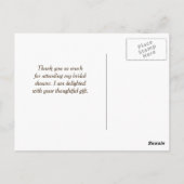 Eetherische bruiden Hand Foto Vrijgezellenfeest Da Briefkaart (Achterkant)